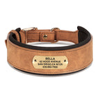Custom Engraved Anti-Loss Leather Collar