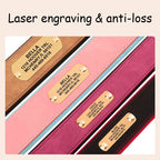 Custom Engraved Anti-Loss Leather Collar