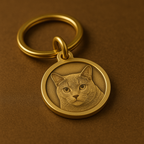 Custom Engraved Solid Brass Pet Tag